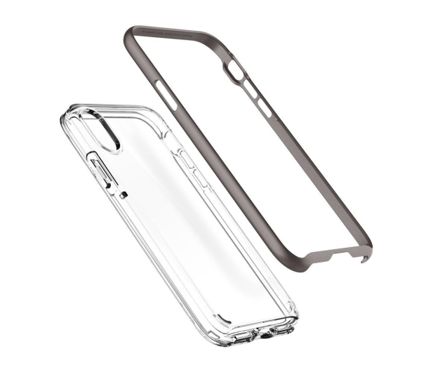 Etui Neo Hybrid Crystal do iPhone X szare - 386759 - zdjęcie 8